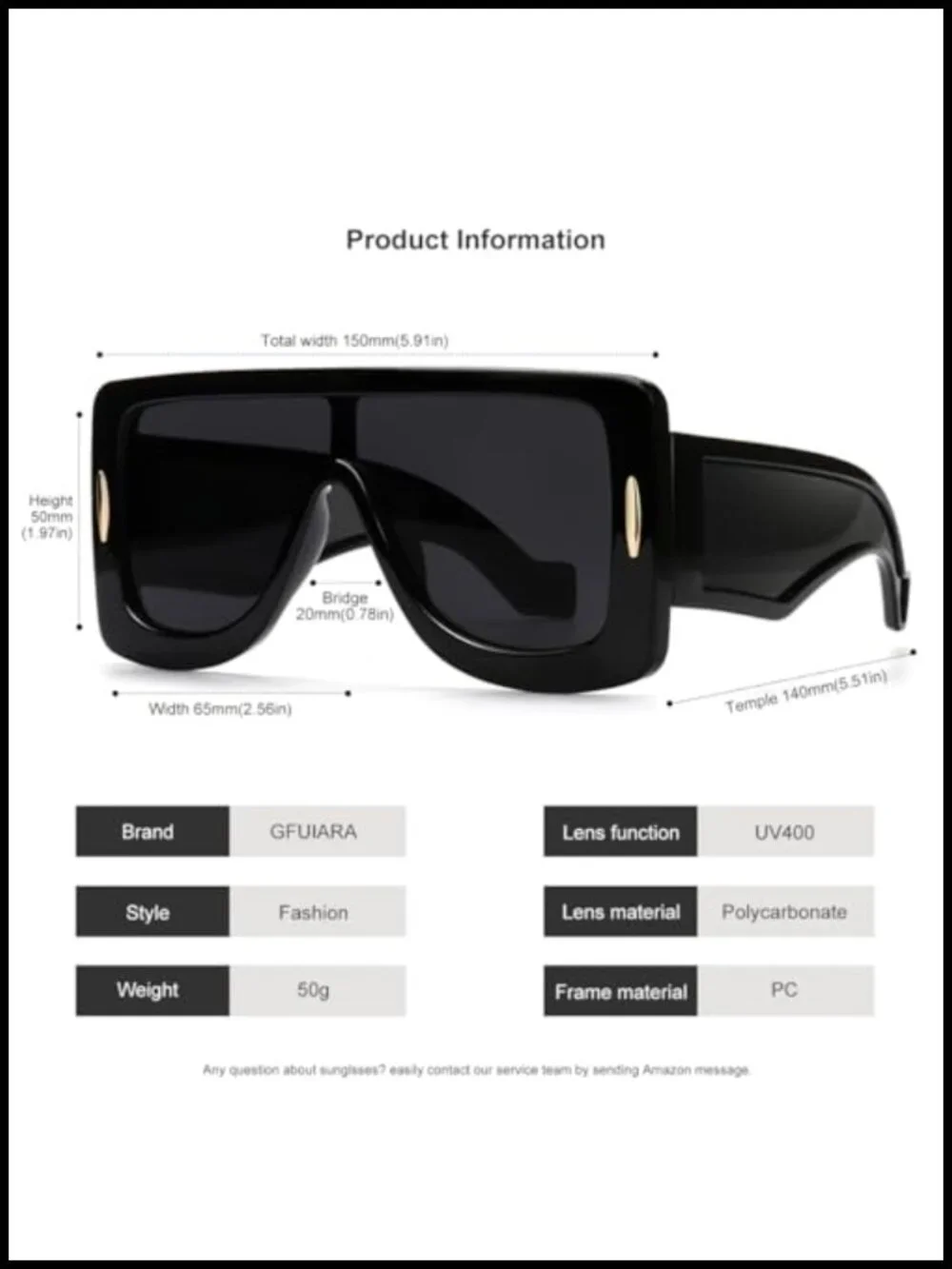 Oversized Shield Sunglasses UV400 Flat Top Fashion Sun Glasses Unisex